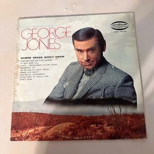 George Jones Where Grass Won’t Grow Vinyl Album